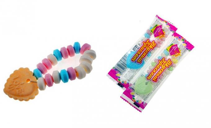 La forme drôle 22 G 50 de bracelet de sucrerie comprimée colorée de dextrose rapièce 8 pots