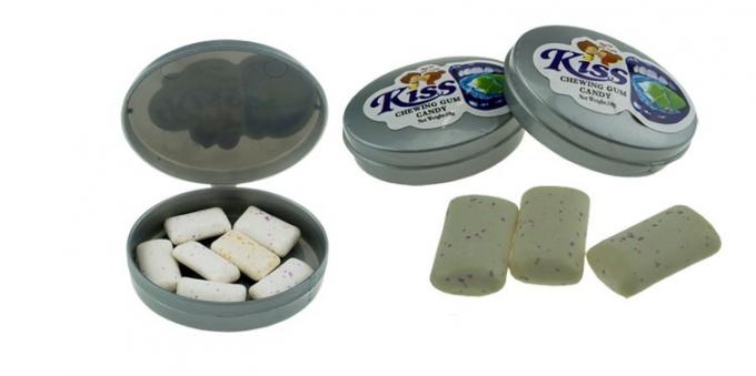 Chewing-gum assorti de fruit de saveur peu de bubble-gum sain emballé par boîte