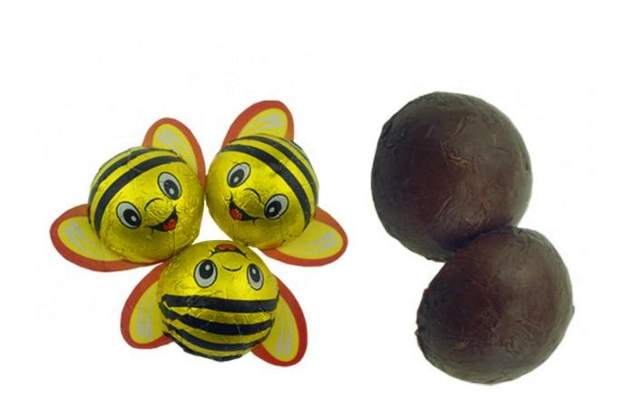7,5 bonbons formés par abeille formés animaux intéressants à chocolats de G pour le supermarché