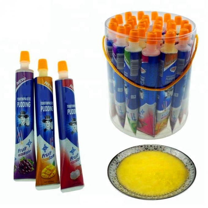 Bonbons liquides à gelée de fruit de sucrerie de gelée de fruit de forme de pâte dentifrice pour des enfants