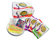 Halal CC Stick Candy With Multicolor Rainbow Fruit Long Straw HACCP Approved